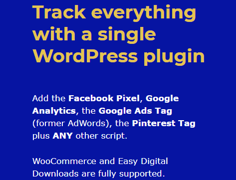 Track all your social media advertising ads with a single WordPress marketing plugin